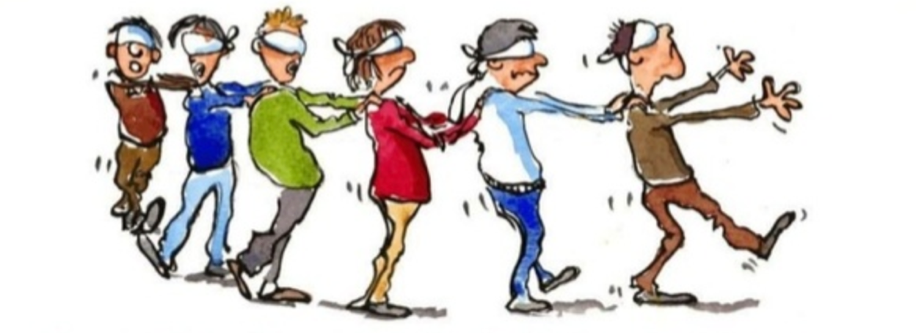 blindfolded